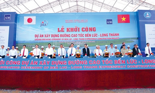 Thi công đồng loạt cao tốc Bến Lức - Long Thành